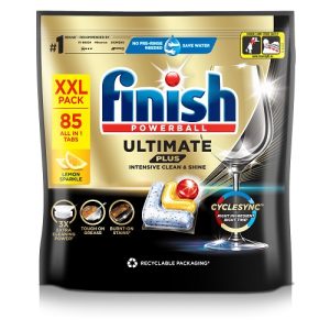 Viên rửa bát Finish Ultimate Plus túi 85 viên hương chanh