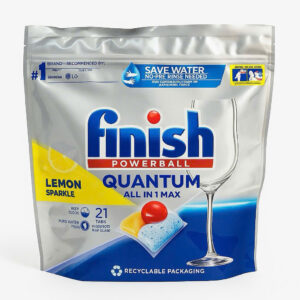 Viên rửa bát Finish Quantum túi 21 viên hương chanh